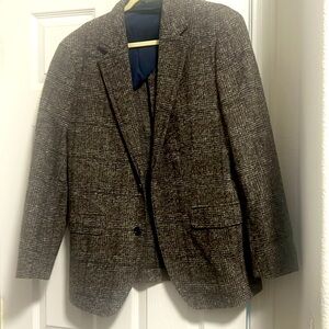 Bonobos knit blazer brown/taupe glen plaid